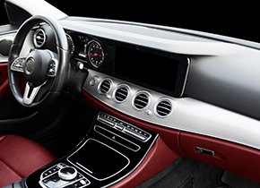 Plastic coating of automotive parts
